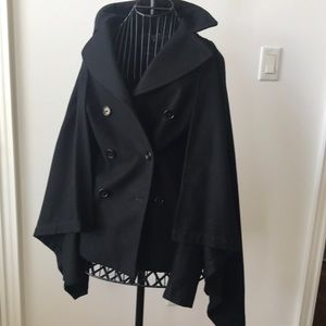 BCBG MaxAzaria Wool Cape Jacket